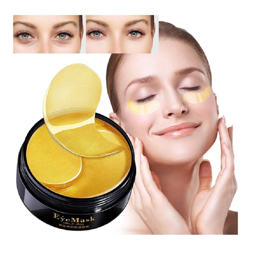 Parche antiojeras de oro 24K, colágeno y ácido hialurónico (60 pcs)