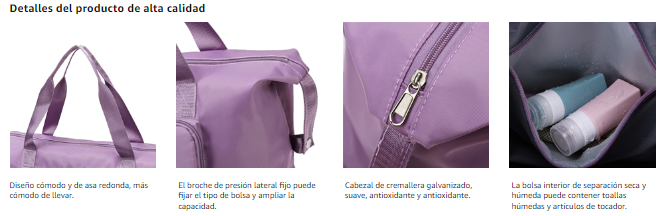 Bolso viajero expandible impermeable